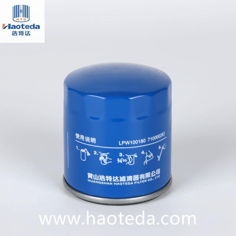 Piezas de automóvil de la eficacia alta de los filtros de aceite del metal de Haoteda LPW100180